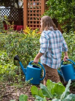 French Blue Watering Can 17 French Blue Watering Can -Gardeners Supplies Sales 06341 1390 tif