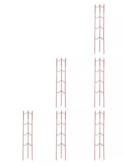 Stacking Tomato Ladders, Set Of 6 -Gardeners Supplies Sales 40309 Red stacking tomato ladders set of 6 red tif