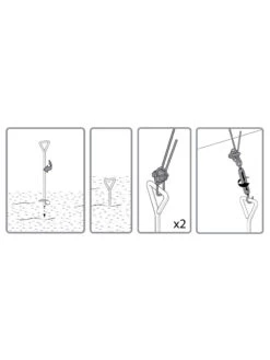 Canopia® By Palram Anchoring Kit For Snap & Grow™ Greenhouse -Gardeners Supplies Sales 8591357 08v