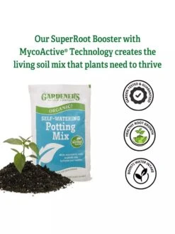 Organic Self-Watering Potting Mix, 20 Qts. 8 Organic Self-Watering Potting Mix, 20 Qts. -Gardeners Supplies Sales 8592225 3