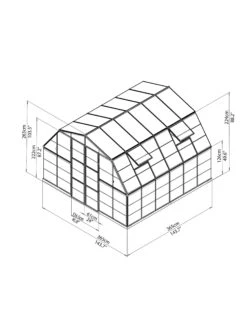 Canopia® By Palram Americana™ Greenhouse, 12' X 12' 14 Canopia® By Palram Americana™ Greenhouse, 12' X 12' -Gardeners Supplies Sales 8595693 15v