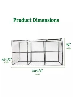 Crop Cage, 4' X 12' -Gardeners Supplies Sales 8596540 2