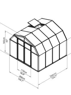 Canopia® By Palram Hobby Gardener Greenhouse, 8' -Gardeners Supplies Sales 8599331 11V tif