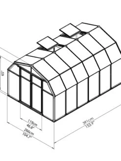 Canopia® By Palram Hobby Gardener Greenhouse, 8' -Gardeners Supplies Sales 8599332 03V tif