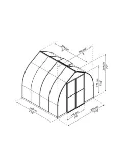 Canopia® By Palram Bella™ Greenhouse, 8' 33 Canopia® By Palram Bella™ Greenhouse, 8' -Gardeners Supplies Sales 8599337 08v
