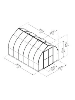 Canopia® By Palram Bella™ Greenhouse, 8' 31 Canopia® By Palram Bella™ Greenhouse, 8' -Gardeners Supplies Sales 8599338 04v