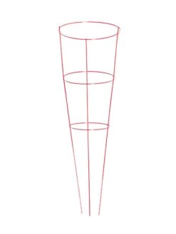 Heavy-Duty Plant Supports 42", Set Of 5 -Gardeners Supplies Sales 8600029 02v heavy duty colorful plant supports 42 inch red