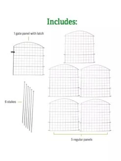 6 Panel Critter Fence With Gate 10 6 Panel Critter Fence With Gate -Gardeners Supplies Sales 8609844 includes GSC
