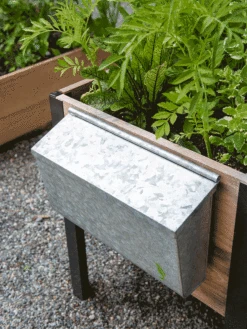 Galvanized Garden Tool Storage Box -Gardeners Supplies Sales 8610811 GalvanizedToolStorageBox gif